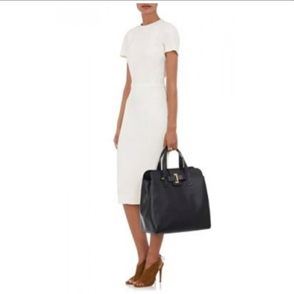 SOLD-Like New Black Delvaux Simplissime Tote - Picture 6 of 8